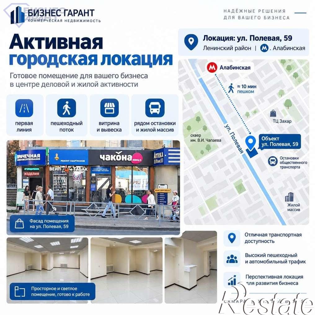 Сдать торговое помещение за 51 999 рублей на Полевая улица, 59