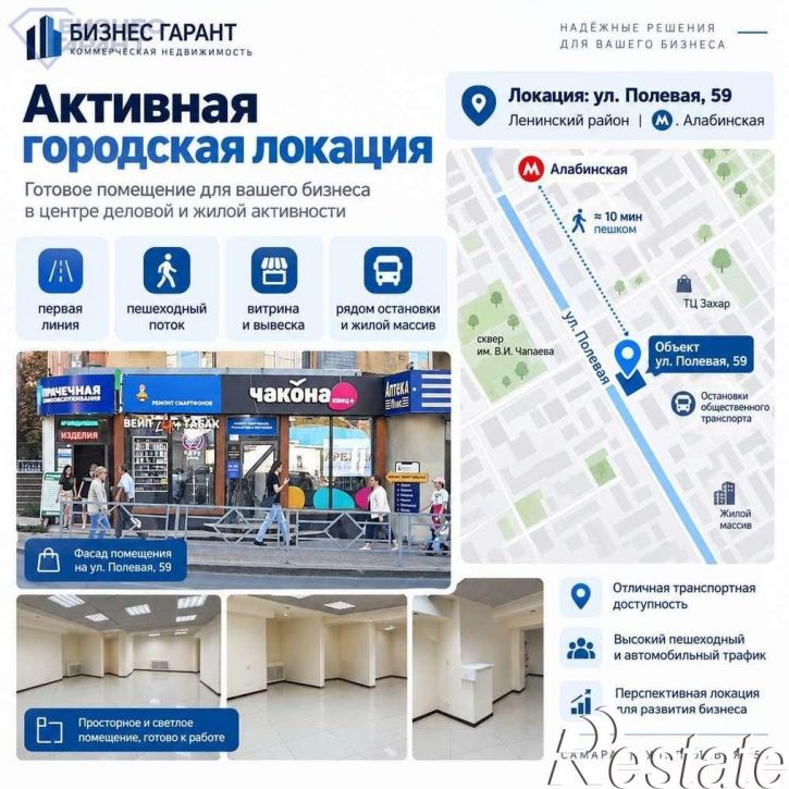 Торговое помещение Полевая улица, 59