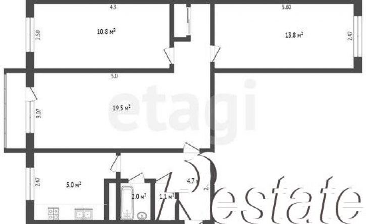 3-комн квартира проспект Карла Маркса, 426/428,  д. 426/428
