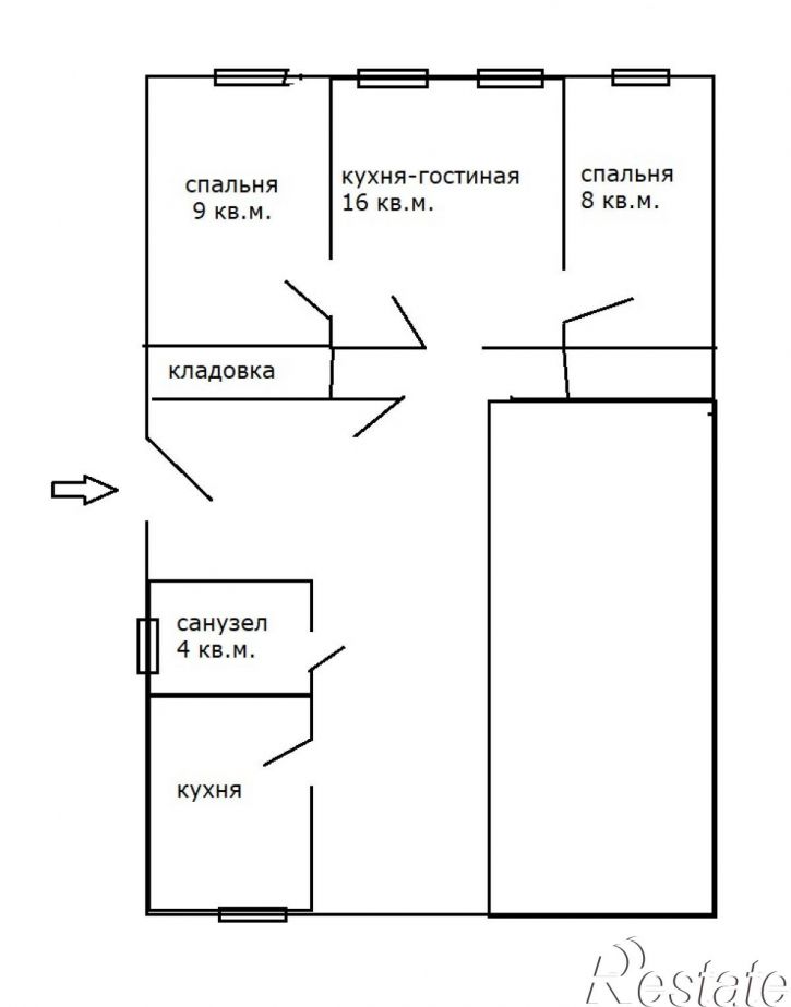 Комната Некрасовская улица, 42