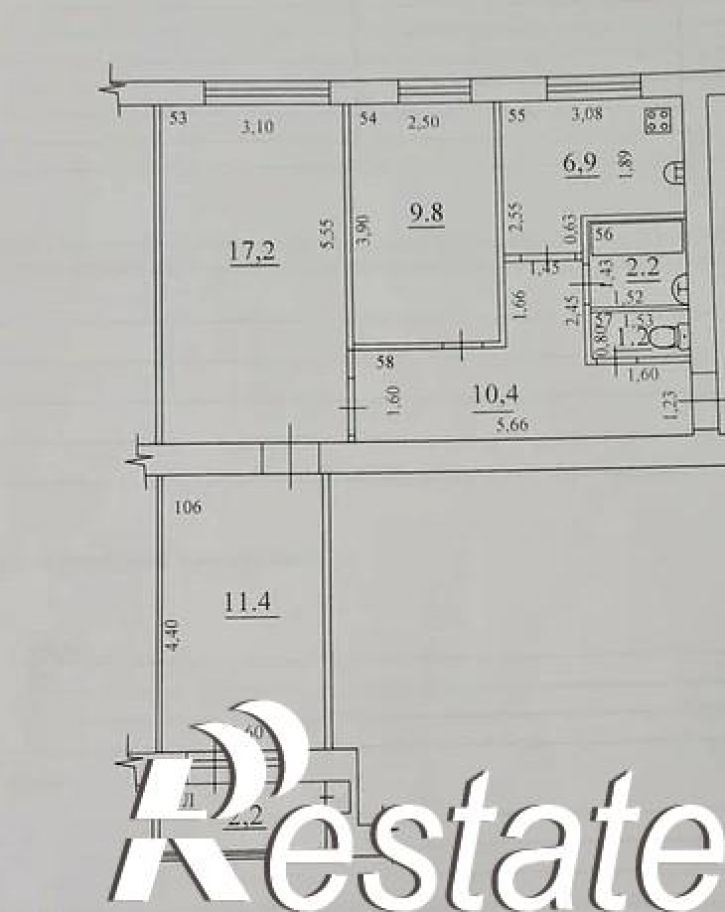 3-комн квартира 1-й квартал, 10