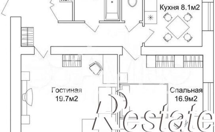 2-комн квартира Чернореченская улица, 8 к7,  д. 8 к7