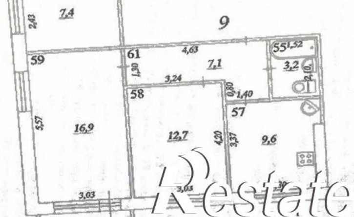 3-комн квартира проспект Карла Маркса, 508,  д. 508