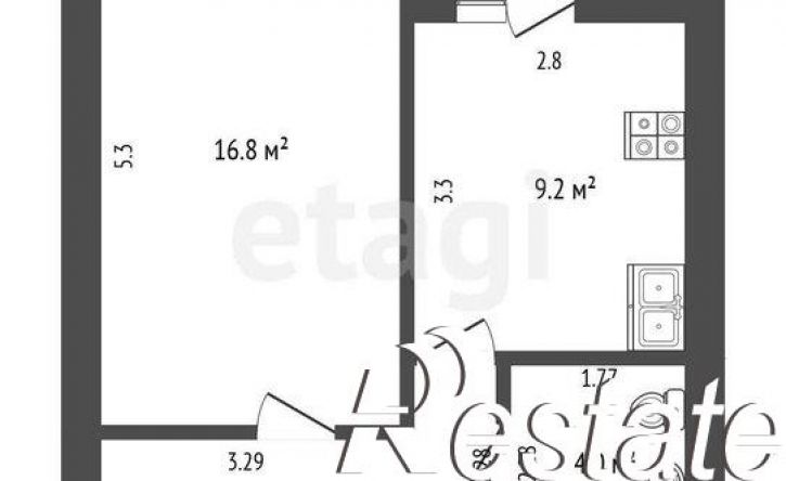 1-комн квартира проспект Карла Маркса, 295Б,  д. 295Б