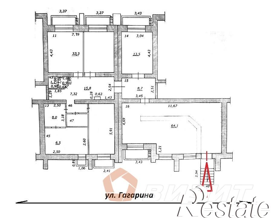 Сдать офис, помещение под офис за 95 000 рублей на Гагарина улица, 53