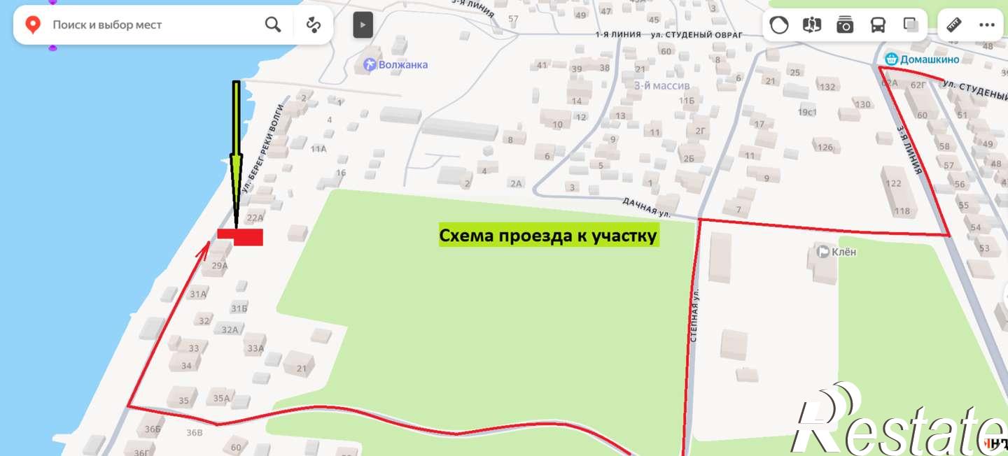 Купить землю, земельный участок за 12 500 000 рублей на Берег реки Волги улица, 29