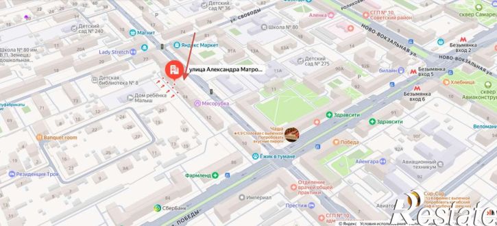 Торговое помещение Александра Матросова улица, 16