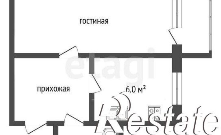 1-комн квартира Молодогвардейская улица, 215,  д. 215
