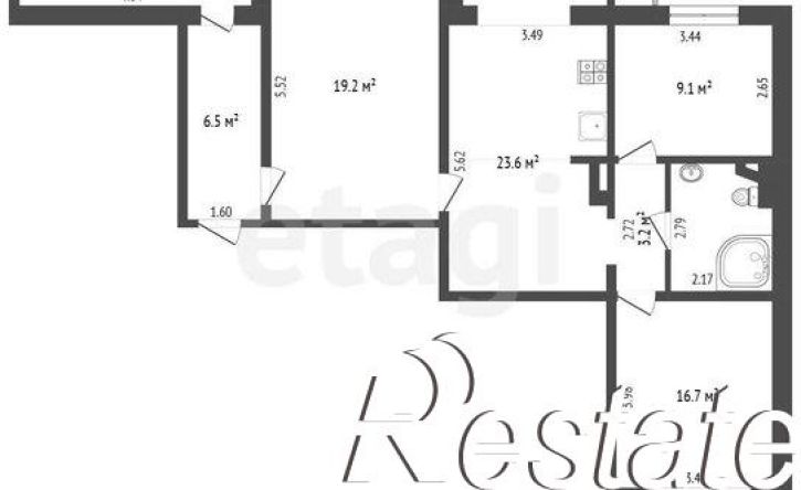 3-комн квартира проспект Карла Маркса, 11,  д. 11